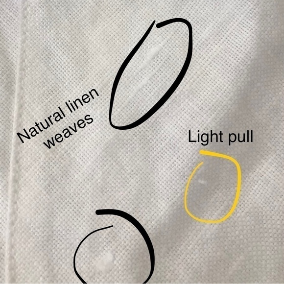 Zara 100% Linen White with Black Trim Fit Flare Dress Sz L - Picture 11 of 14